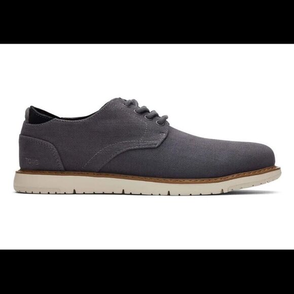 Tom’s Navi Crosshatch Soort Bottom Oxford Dress Casual Blue 9.5 Stitch Fix NWT - Picture 1 of 11